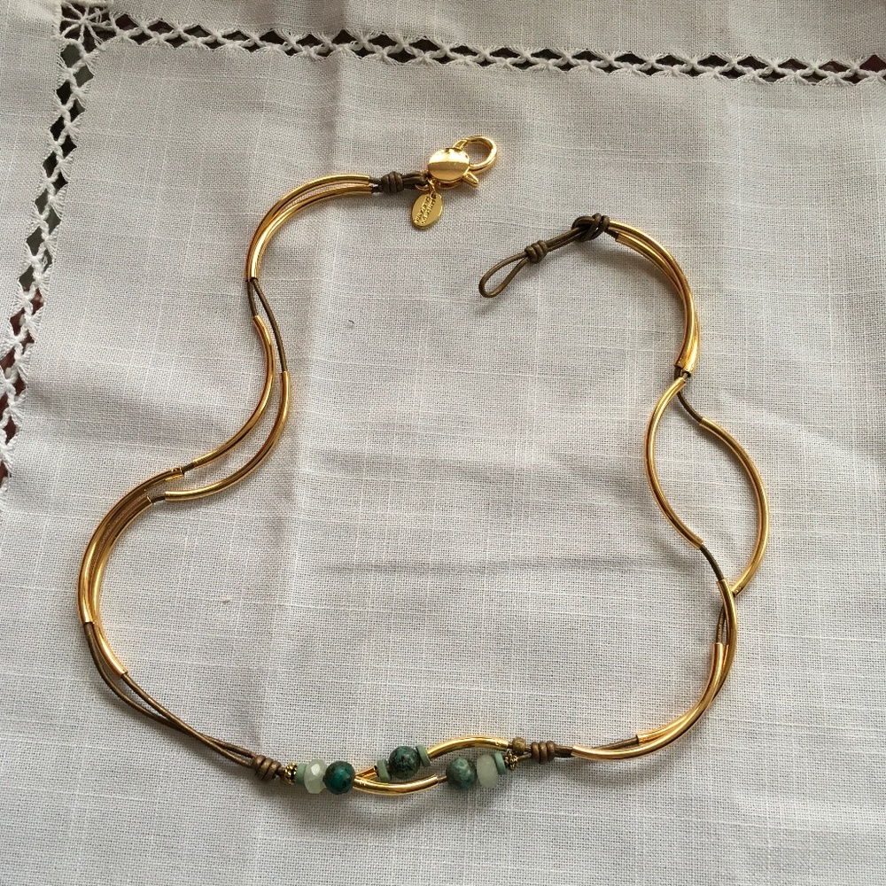 Lizzy James Gold Convertible Wrap Bracelet/Necklace